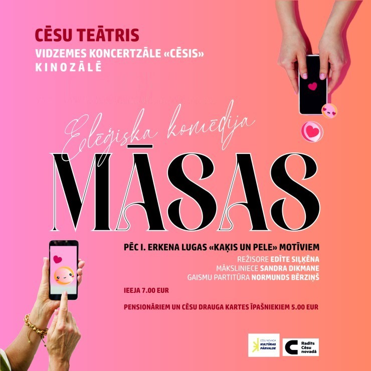 Izrādes "CĒSU TEĀTRA kamerizrāde MĀSAS" attels