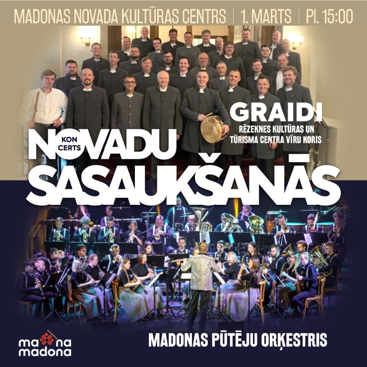Izrādes "Koncerts NOVADU SASAUKŠANĀS" attels