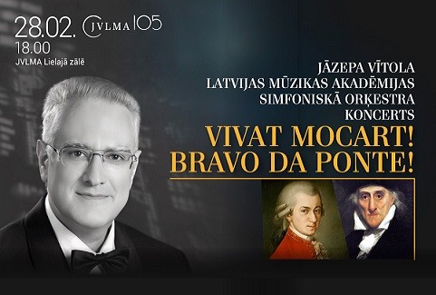 Izrādes "JVLMA simfoniskā orķestra koncerts Vivat Mocart! Bravo da Ponte!" attels