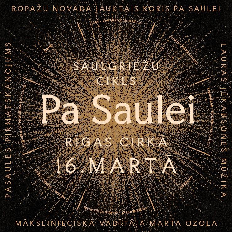 Izrādes "Saulgriežu cikls PA SAULEI / Laura Jēkabsone/ Pirmatskaņojums kora Pa Saulei jubilejā" attels