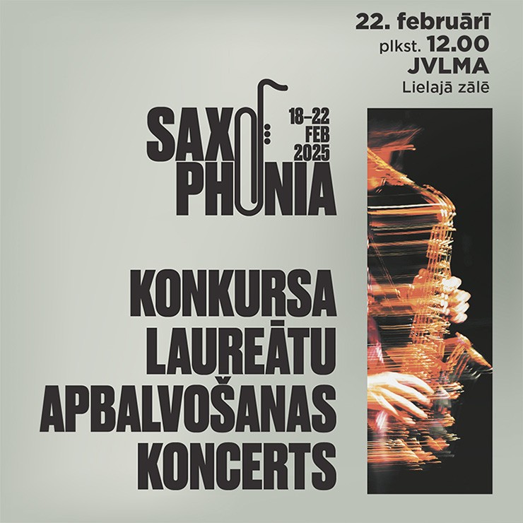 Izrādes "Festivāls Saxophonia. Latvijas Mūzikas skolu un Mūzikas vidusskolu Saksofonistu konkursa laureātu apbalvošana un noslēguma koncerts" attels