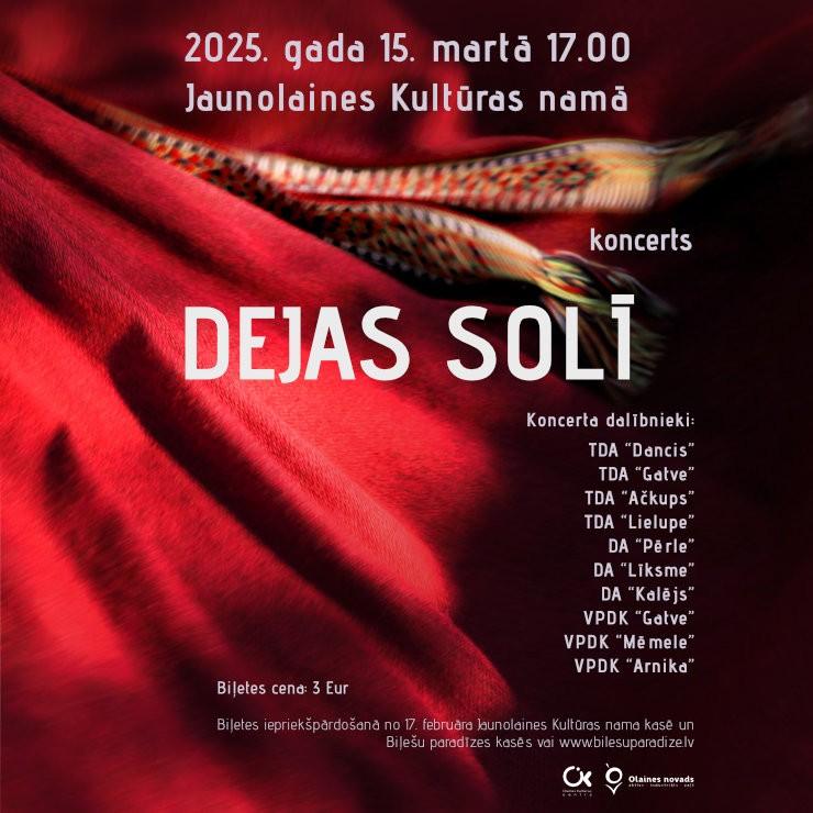 Izrādes "DEJAS SOLĪ" attels