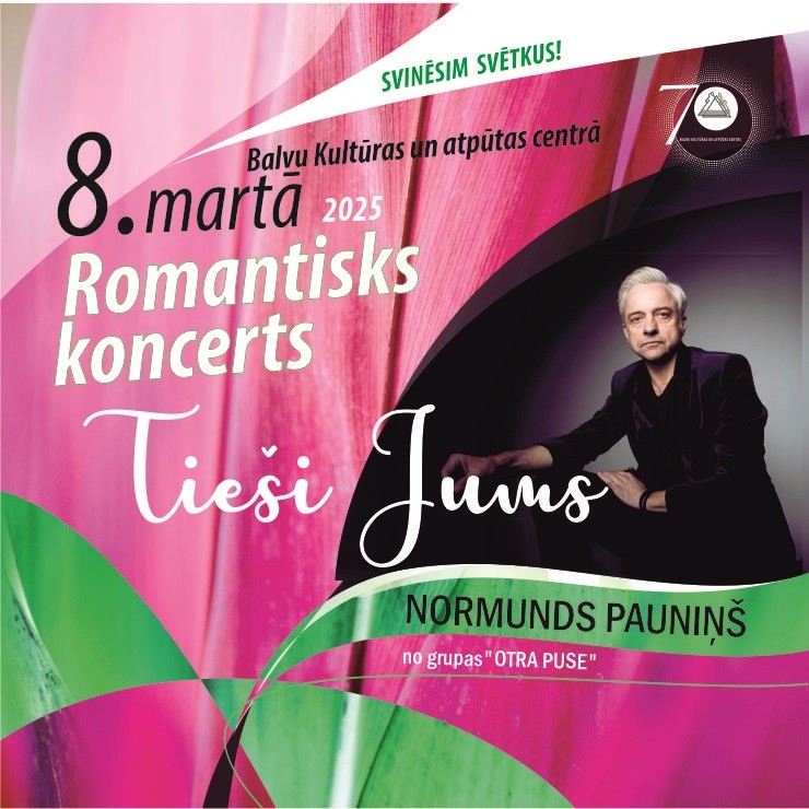 Изображение спектакля "Romantisks koncerts “Tieši Jums”- Normunds Pauniņš no grupas “Otra puse”"
