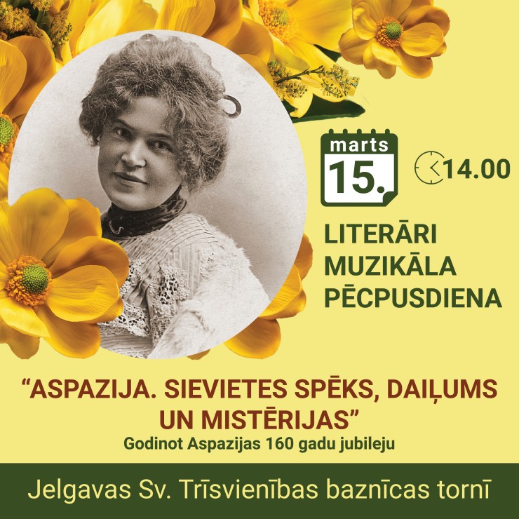 Izrādes "Literāri muzikāla pēcpusdiena “ASPAZIJA. Sievietes spēks, daiļums un mistērijas”" attels
