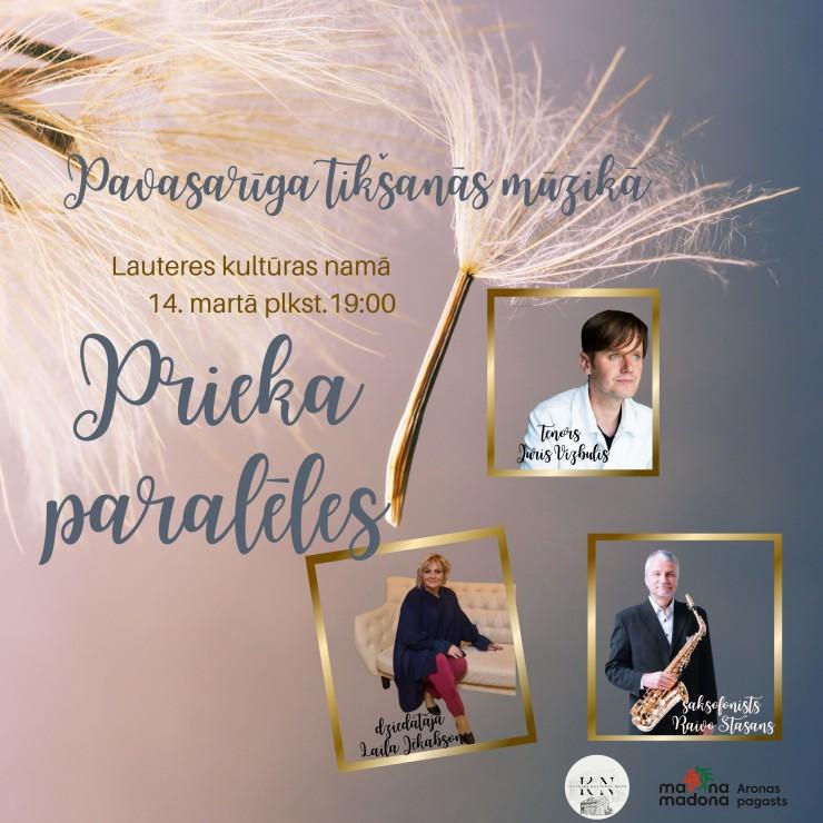 Izrādes "Prieka paralēles – pavasarīga tikšanās mūzikā" attels