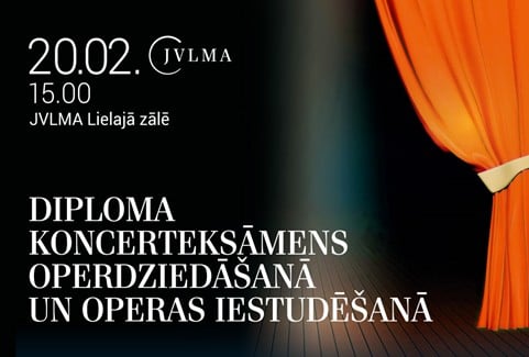 Izrādes "Diploma koncerteksāmens Operdziedāšanā un Operas iestudēšanā" attels