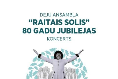 Izrādes "Deju ansambļa "Raitais Solis" 80 gadu jubilejas koncerts "Dancojot, spēlējot, deju pinu vainagā"" attels