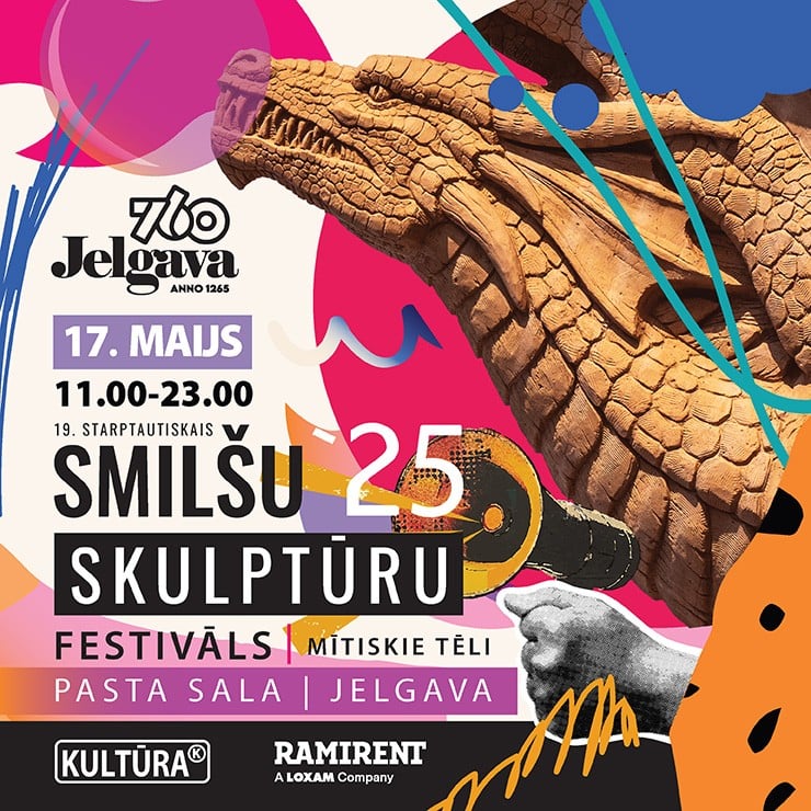 Izrādes "Smilšu skulptūru festivāla grandiozā atklāšana Jelgavā / “SAND SIGNS 2025”" attels