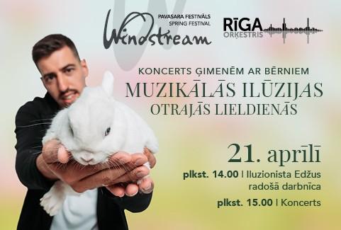 Image of the event "MUZIKĀLĀS ILŪZIJAS OTRAJĀS LIELDIENĀS. Iluzionists Edžus un Orķestris “Rīga”. Koncerts ģimenēm un bērniem"
