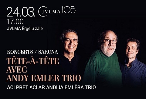 Izrādes "Koncerts / saruna "Aci pret aci ar Andija Emlēra trio"" attels