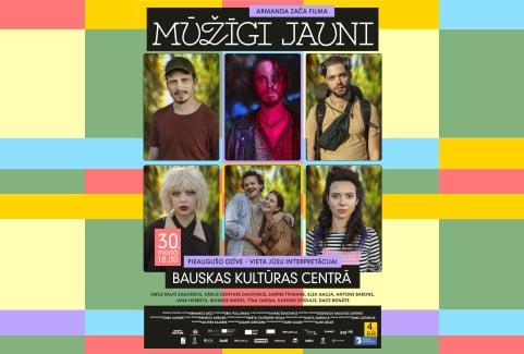 Izrādes "MŪŽĪGI JAUNI / filmas seanss Bauskā" attels