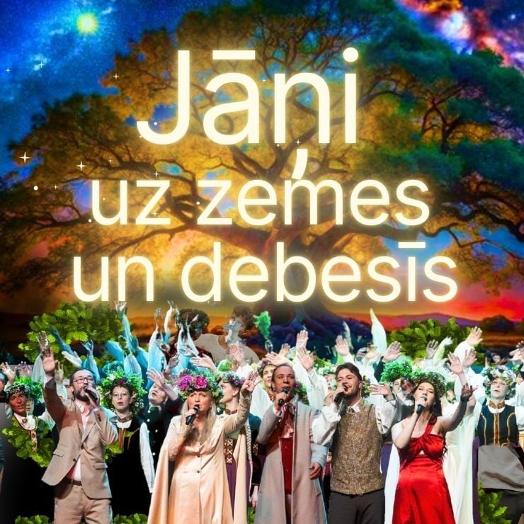 Izrādes "JĀŅI UZ ZEMES UN DEBESĪS - LIELUZVEDUMS" attels