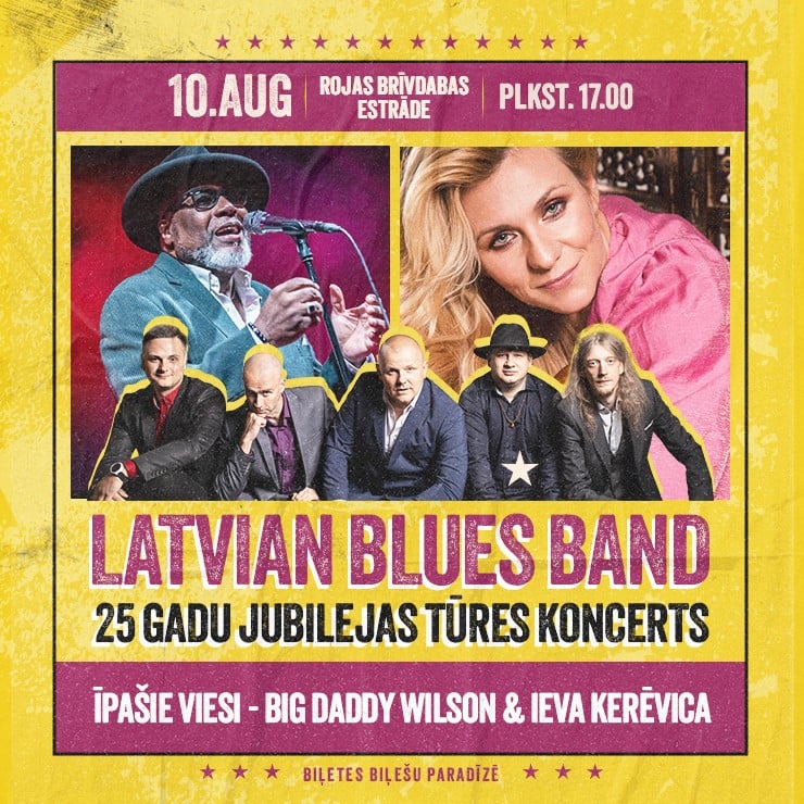 Izrādes "Latvian Blues Band 25 gadu jubilejas tūre. Viesi Big Daddy Wilson un Ieva Kerēvica" attels