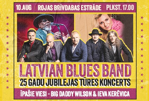 Izrādes "Latvian Blues Band 25 gadu jubilejas tūre. Viesi Big Daddy Wilson un Ieva Kerēvica" attels