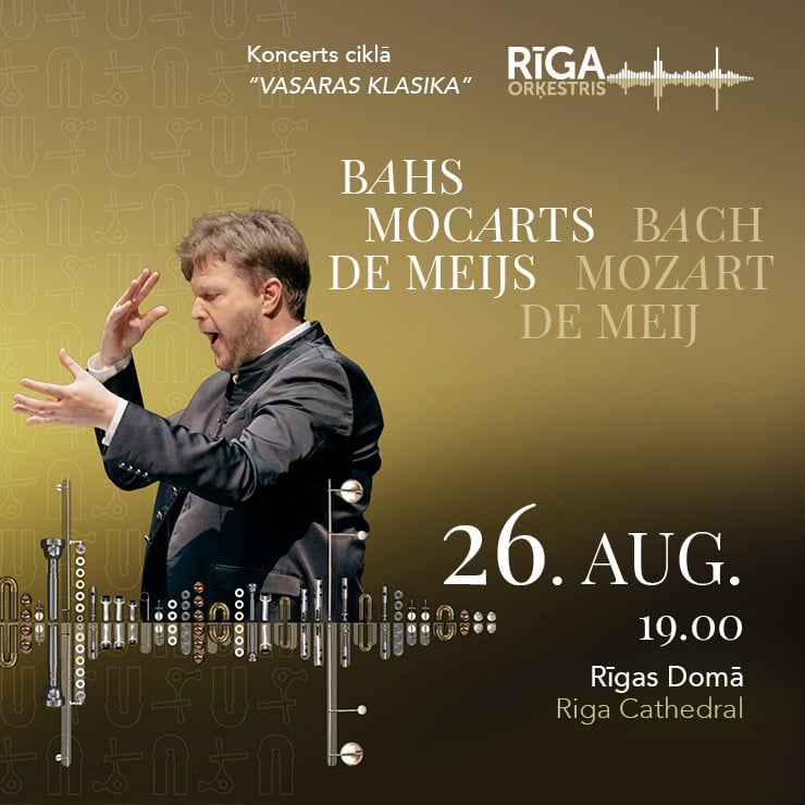 Image of the event "BACH. MOZART. DE MEIJ. Concert series SUMMER CLASSICS. Orchestra RIGA, conductor Guntis Kuzma"