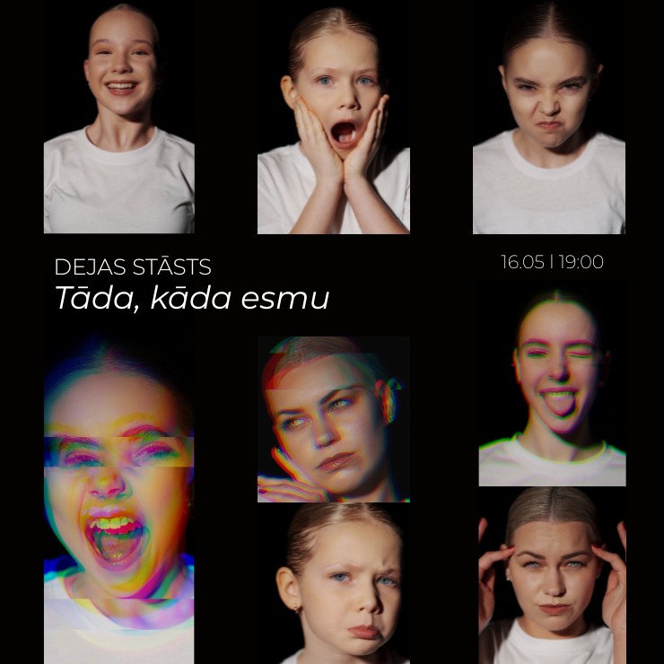Izrādes "Dejas stāsts Tāda, kāda esmu / deju skola DREAMTEAM" attels