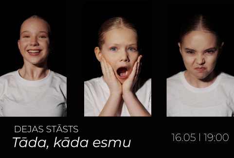 Izrādes "Dejas stāsts Tāda, kāda esmu / deju skola DREAMTEAM" attels