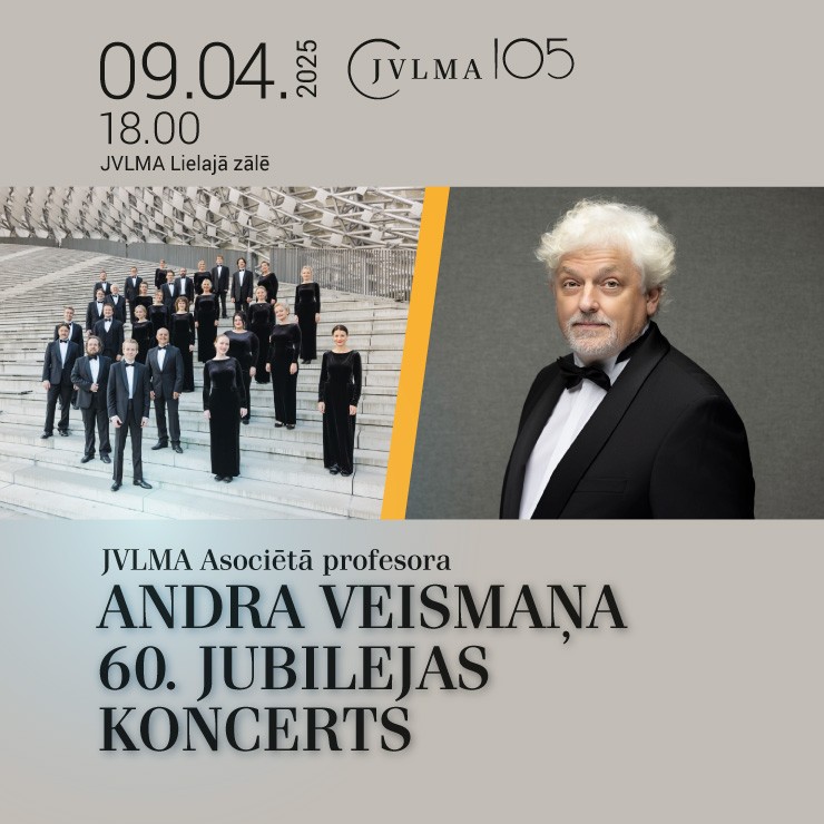 Izrādes "JVLMA Asociētā profesora Andra Veismaņa 60. jubilejas koncerts" attels