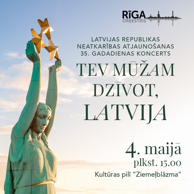 Image of the event "TEV MŪŽAM DZĪVOT, LATVIJA. Orķestris RĪGA, koris SŌLA, koris STARS"