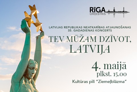 Image of the event "TEV MŪŽAM DZĪVOT, LATVIJA. Orķestris RĪGA, koris SŌLA, koris STARS"