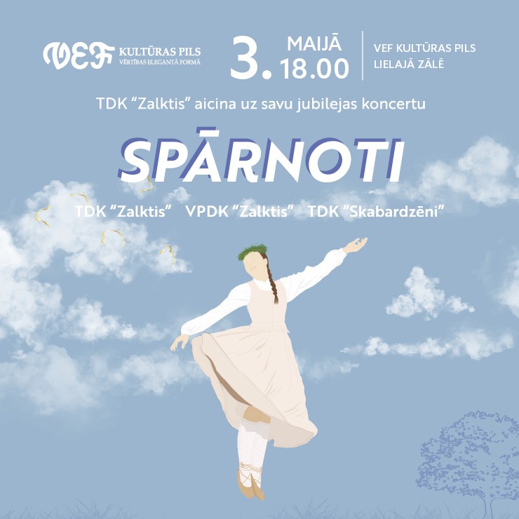 Izrādes "Tautas deju kolektīvs “Zalktis” aicina uz savu jubilejas koncertu “SPĀRNOTI”" attels