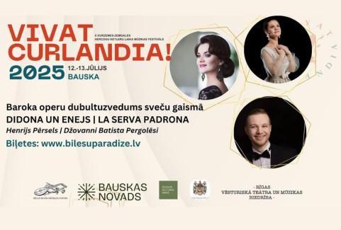 Izrādes "VIVAT CURLANDIA! 2025 | Baroka operu dubultuzvedums Henrija Pērsela DIDONA un ENEJS | Džovanni Batista Pergolēzi LA SERVA PADRONA" attels