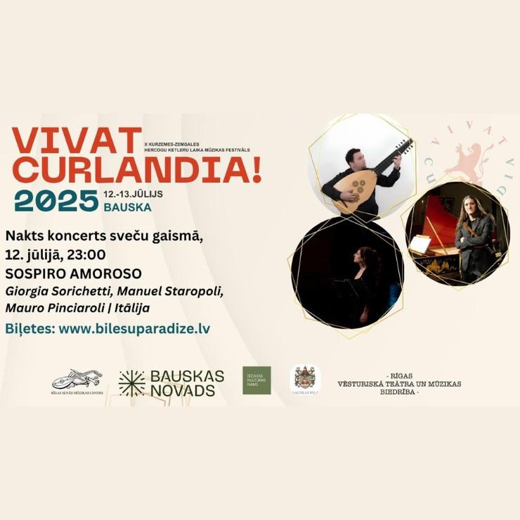 Izrādes "VIVAT CURLANDIA! 2025 | Nakts koncerts sveču gaismā SOSPIRO AMOROSO" attels