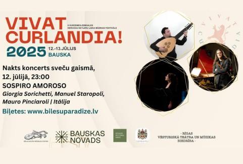 Izrādes "VIVAT CURLANDIA! 2025 | Nakts koncerts sveču gaismā SOSPIRO AMOROSO" attels