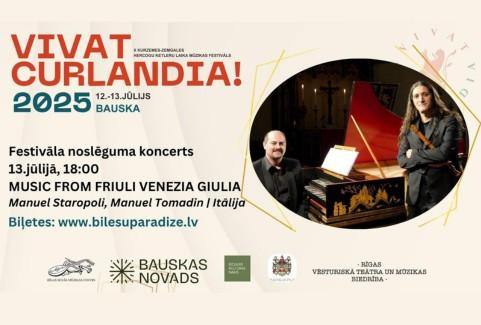 Izrādes "VIVAT CURLANDIA! 2025 | Festivāla noslēguma koncerts MUSIC FROM FRIULI VENEZIA GIULIA" attels