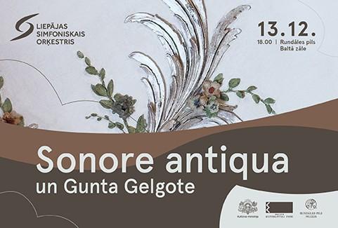 Image of the event "Sonore Antiqua. Gunta Gelgote"