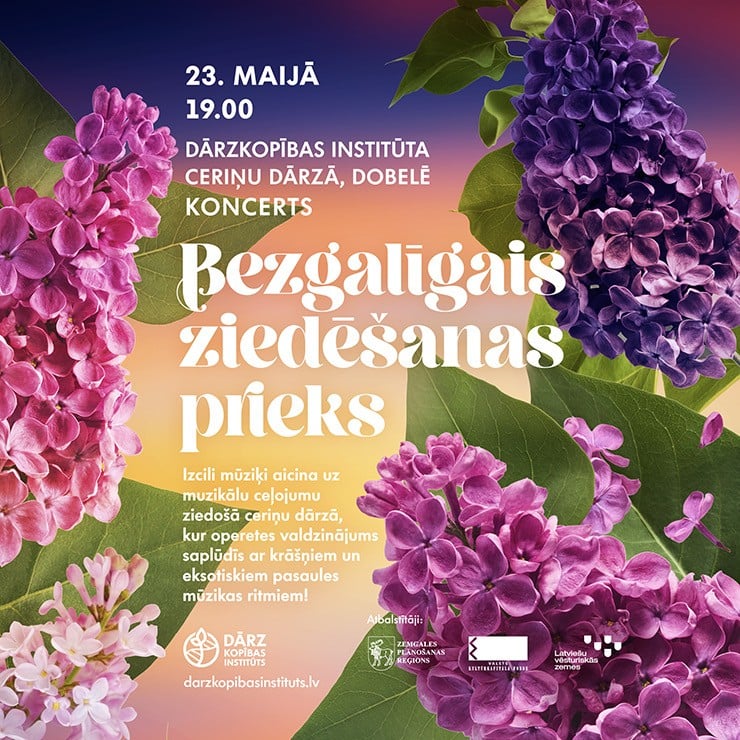 Izrādes "Ceriņu koncerts - BEZGALĪGAIS ZIEDĒŠANAS PRIEKS" attels