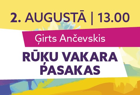 Izrādes "Diasporas teātru festivāls DĀVANA LATVIJAI | Ģirts Ančevskis “RŪĶU VAKARA PASAKAS”" attels