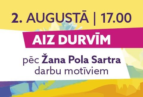 Izrādes "Diasporas teātru festivāls DĀVANA LATVIJAI | Pēc Pola Sartra darbu motīviem “AIZ DURVĪM”" attels
