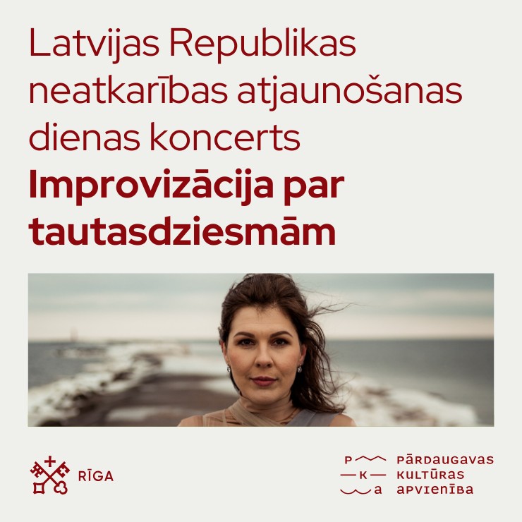 Izrādes "Latvijas Republikas Neatkarības atjaunošanas 35. gadadienai veltīts svētku koncerts “Improvizācija par tautasdziesmām”" attels