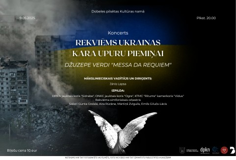 Izrādes "Rekviēms Ukrainas kara upuru piemiņai. Programmā – Džuzepes Verdi “Messa da Requiem”" attels