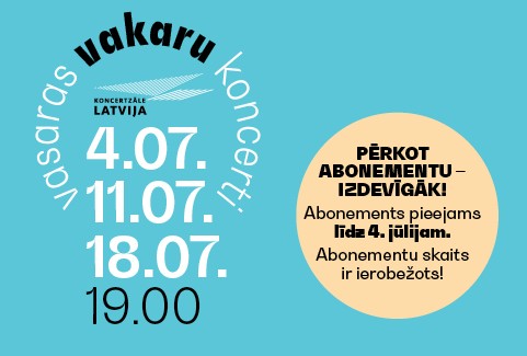 Izrādes "Vasaras vakaru koncerti. Trīs koncertu ABONEMENTS" attels