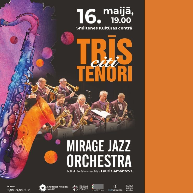 Izrādes "Mirage Jazz orchestra koncertprogramma "Trīs citi tenori"" attels