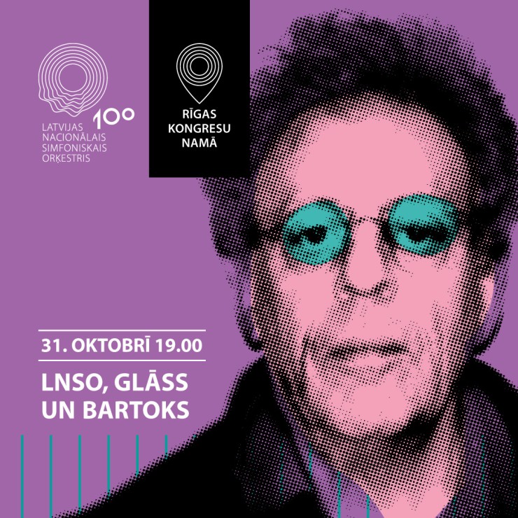Izrādes "LNSO, GLĀSS UN BARTOKS" attels