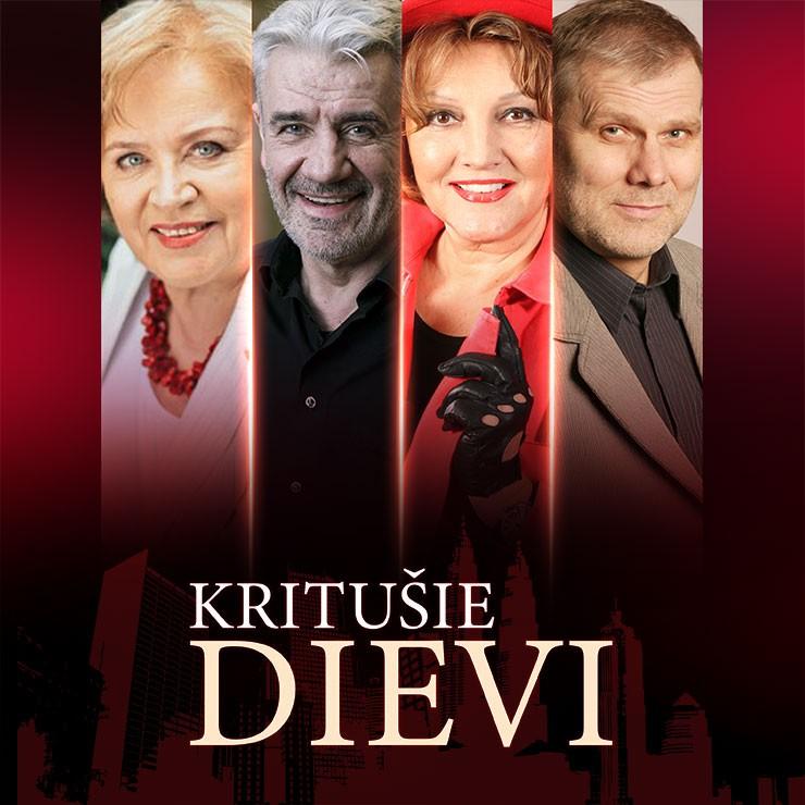 Изображение спектакля "Ikdienišķa komēdija - KRITUŠIE DIEVI"