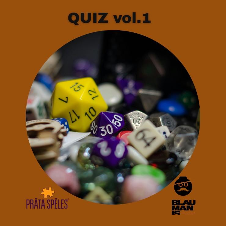 Izrādes "VIKTORĪNA sadarbībā ar PRĀTA SPĒLES / kultūrvietā BLAUMANIS QUIZ vol.1" attels