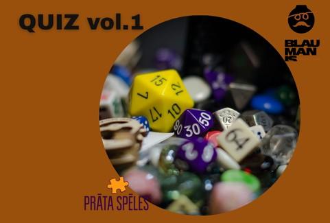 Izrādes "VIKTORĪNA sadarbībā ar PRĀTA SPĒLES / kultūrvietā BLAUMANIS QUIZ vol.1" attels