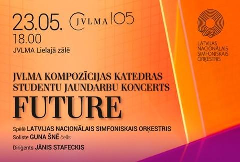Izrādes "JVLMA Kompozīcijas katedras studentu jaundarbu koncerts FUTURE" attels