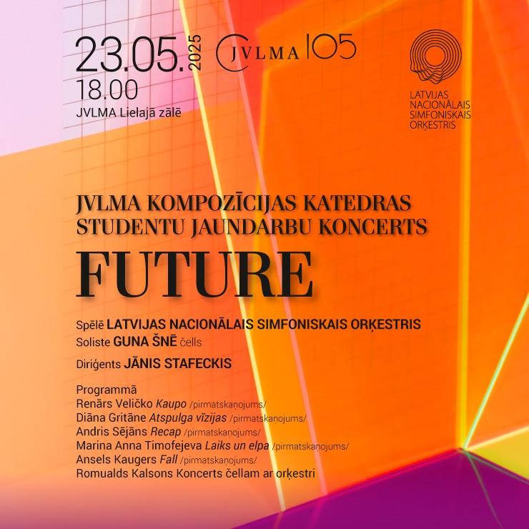 Izrādes "JVLMA Kompozīcijas katedras studentu jaundarbu koncerts FUTURE" attels