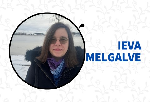Изображение спектакля "IEVA MELGALVE. Literārās sarunas"