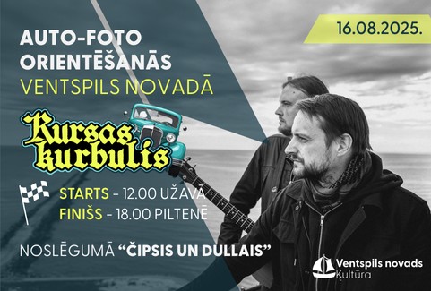Izrādes "Auto-foto orientēšanas "Kursas kurbulis" un koncerts "Čipsis un Dullais"" attels