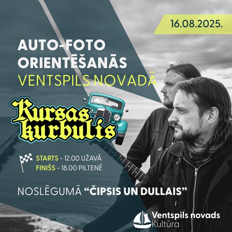 Izrādes "Auto-foto orientēšanas "Kursas kurbulis" un koncerts "Čipsis un Dullais"" attels