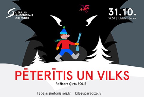 Izrādes "Pēterītis un vilks" attels