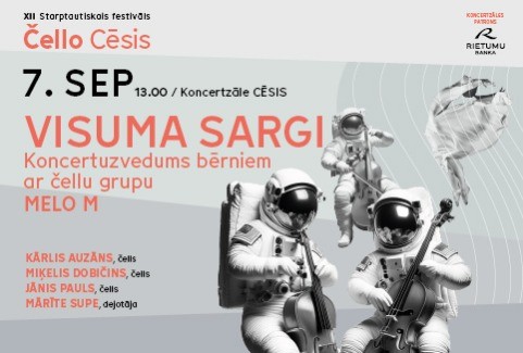 Изображение спектакля "ČELLO CĒSIS 2026 | VISUMA SARGI. Koncertuzvedums bērniem ar čellu grupu MELO M"