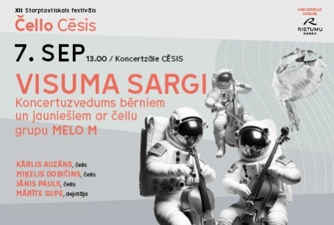 Izrādes "ČELLO CĒSIS 2026 | VISUMA SARGI. Koncertuzvedums bērniem ar čellu grupu MELO M" attels