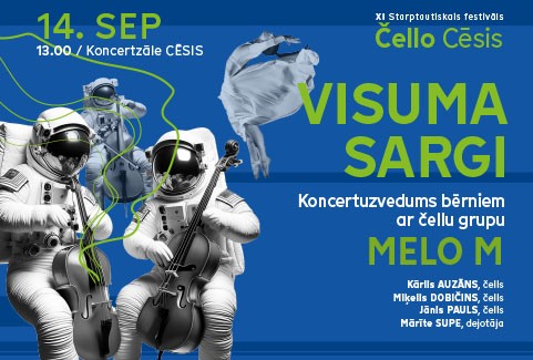 Izrādes "VISUMA SARGI. Koncertuzvedums bērniem ar čellu grupu MELO M" attels